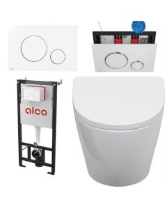 Reservorio empotrado BP con inodoro de pared