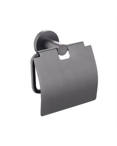 BP soporte de papel higiénico con tapa, gris oscuro gunmetal