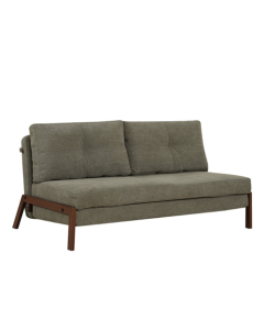 Sofá cama de 2 plazas Rosanne poliéster verde