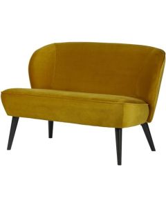 Banco Kristel terciopelo mostaza