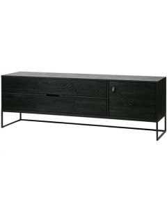 Mueble para TV Tjeukermeer 180cm en fresno negro