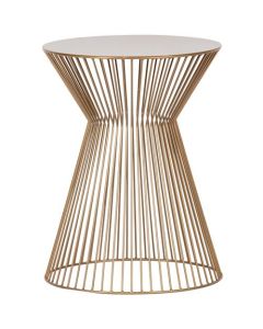 Mesa auxiliar Suus de metal dorado