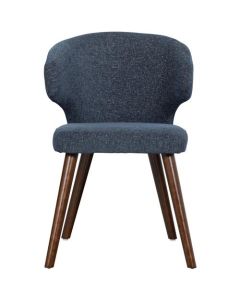 Silla de Comedor Tulsa - Tela Melange Azul