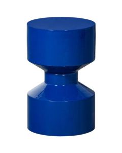 Mesa auxiliar Cheyenne - Metal azul real