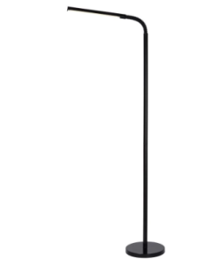 Lámpara de pie Billie, metal negro con LED incluido