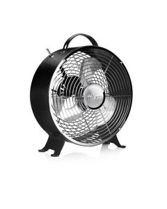 Ventilador retro metálico Tristar 25cm Negro/Acero Inoxidable