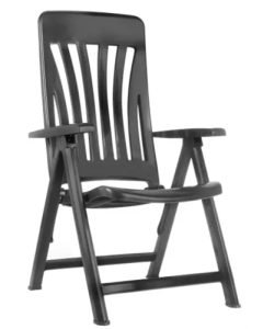 Silla ajustable de Ibiza Antracita de plástico