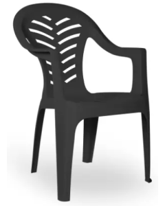 Silla apilable Formentera Gris Volcánico plástico 30 unidades