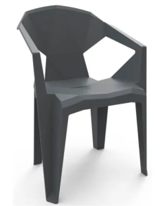 Silla apilable Mallorca Gris Oscuro plástico (por 30 unidades)