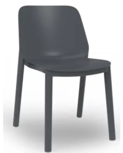 Silla apilable Gran Canaria Gris Oscuro plástico, 4 unidades