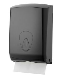 Dispensador de toallas midi de plástico negro