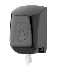 Dispensador de rollo de limpieza midi de plástico negro
