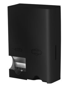 Dispensador de tampones y compresas pequeño acero inoxidable negro