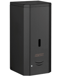 Dispensador de jabón automático de 1000 ml de acero inoxidable negro