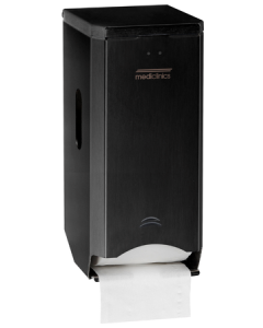 Dispensador de papel higiénico 2 rollos negro