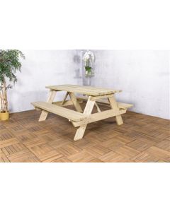 Banco de picnic para jardín Houston Norte de madera de pino europeo