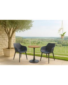 Mesa de jardín HPL Austin antracita