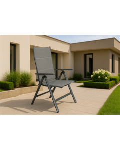 Silla de jardín Västerås Aluminium Taupe