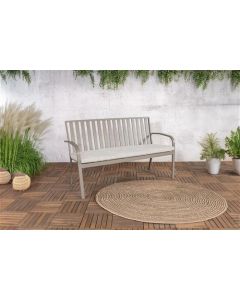 Banco de jardín Örebro Aluminium Taupe