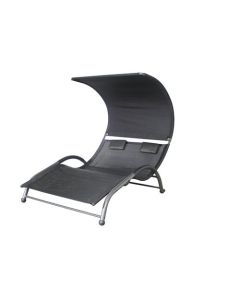 La Palma Tumbona 2 Personas Negro