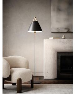 Lámpara de pie Valencia Negra