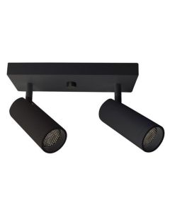 Foco de techo - negro - 2 luces incl. LED 4,8 W regulable