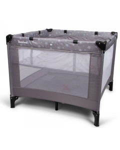 Caja de jugar plegable – gris – elevador de base – bolsa de transporte